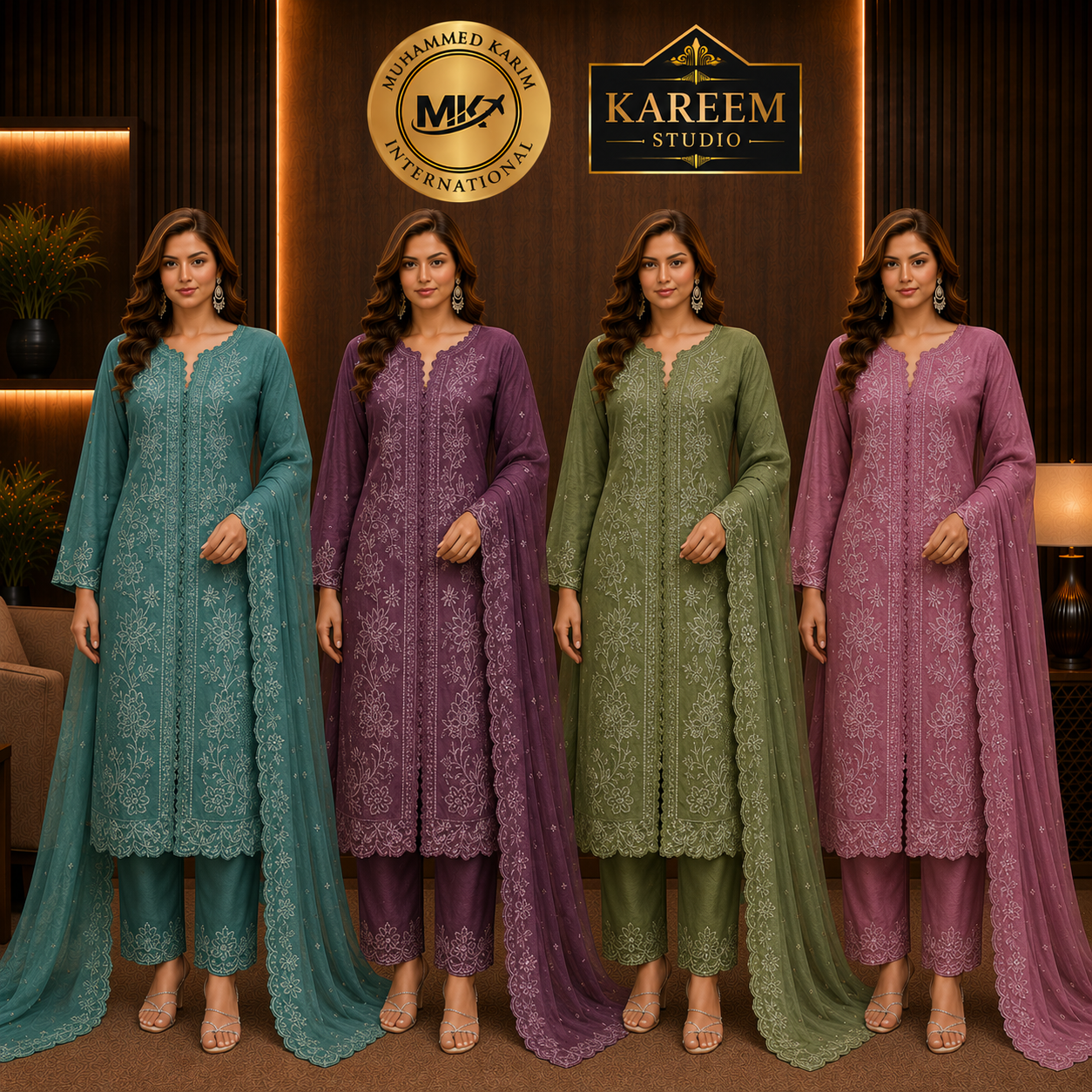 Fancy Chiffon Suit Set
