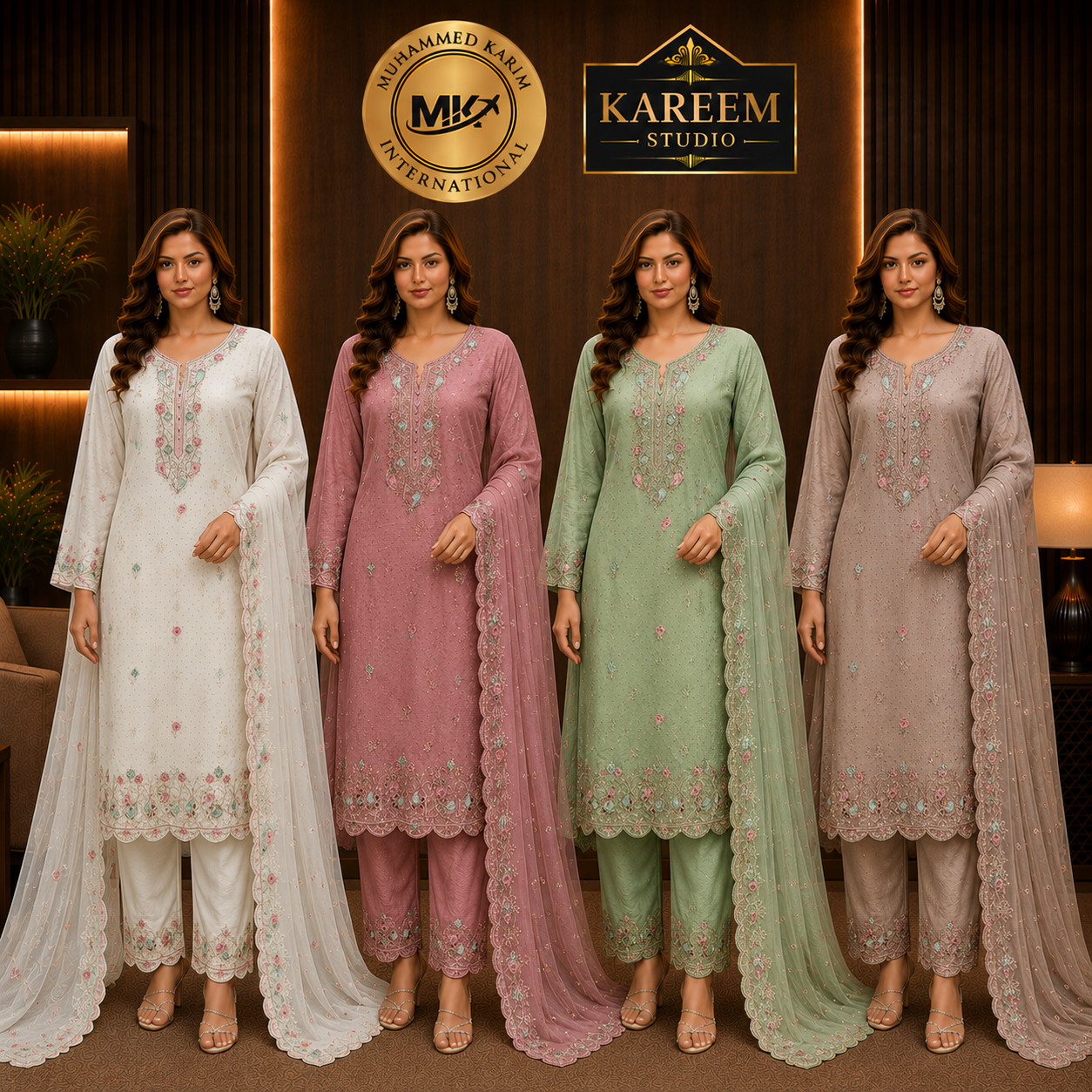 Designer Thread Work Anarkali