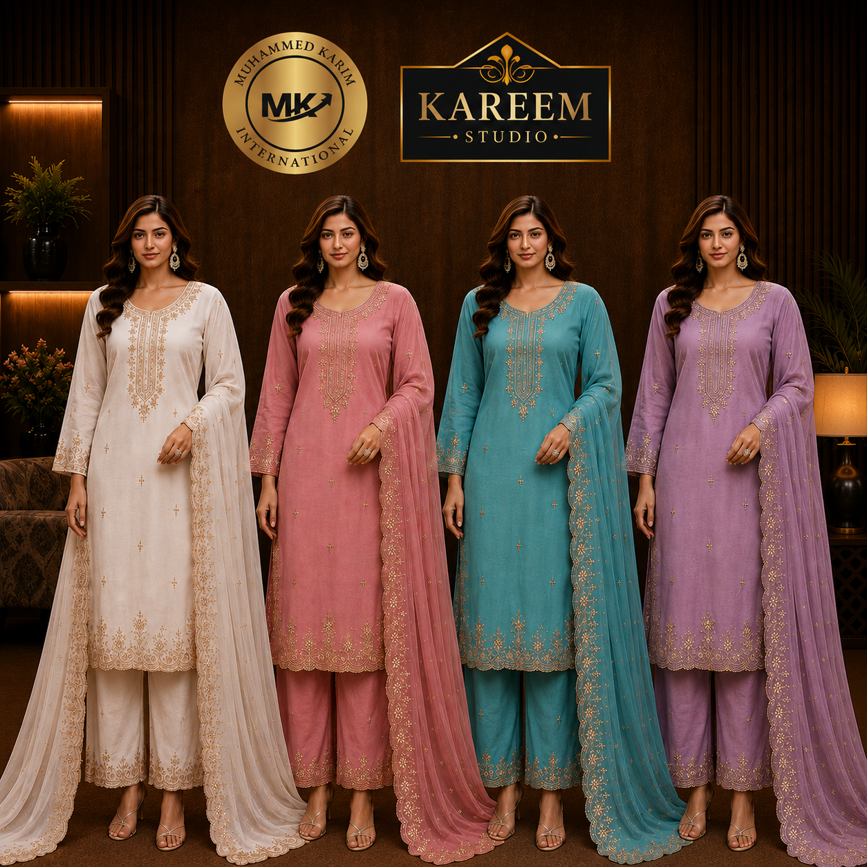 Organza Frill Salwar Set