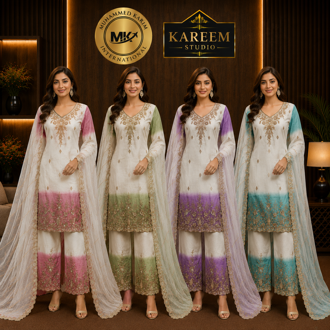 Banarasi Silk Pakistani Suit