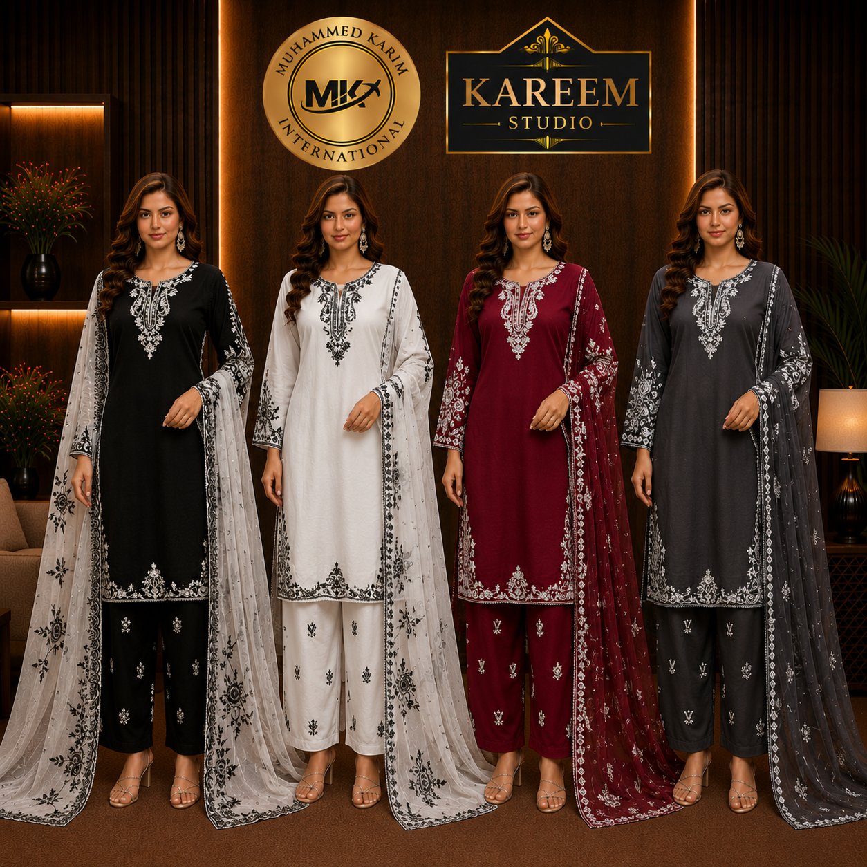 Printed Georgette Sharara